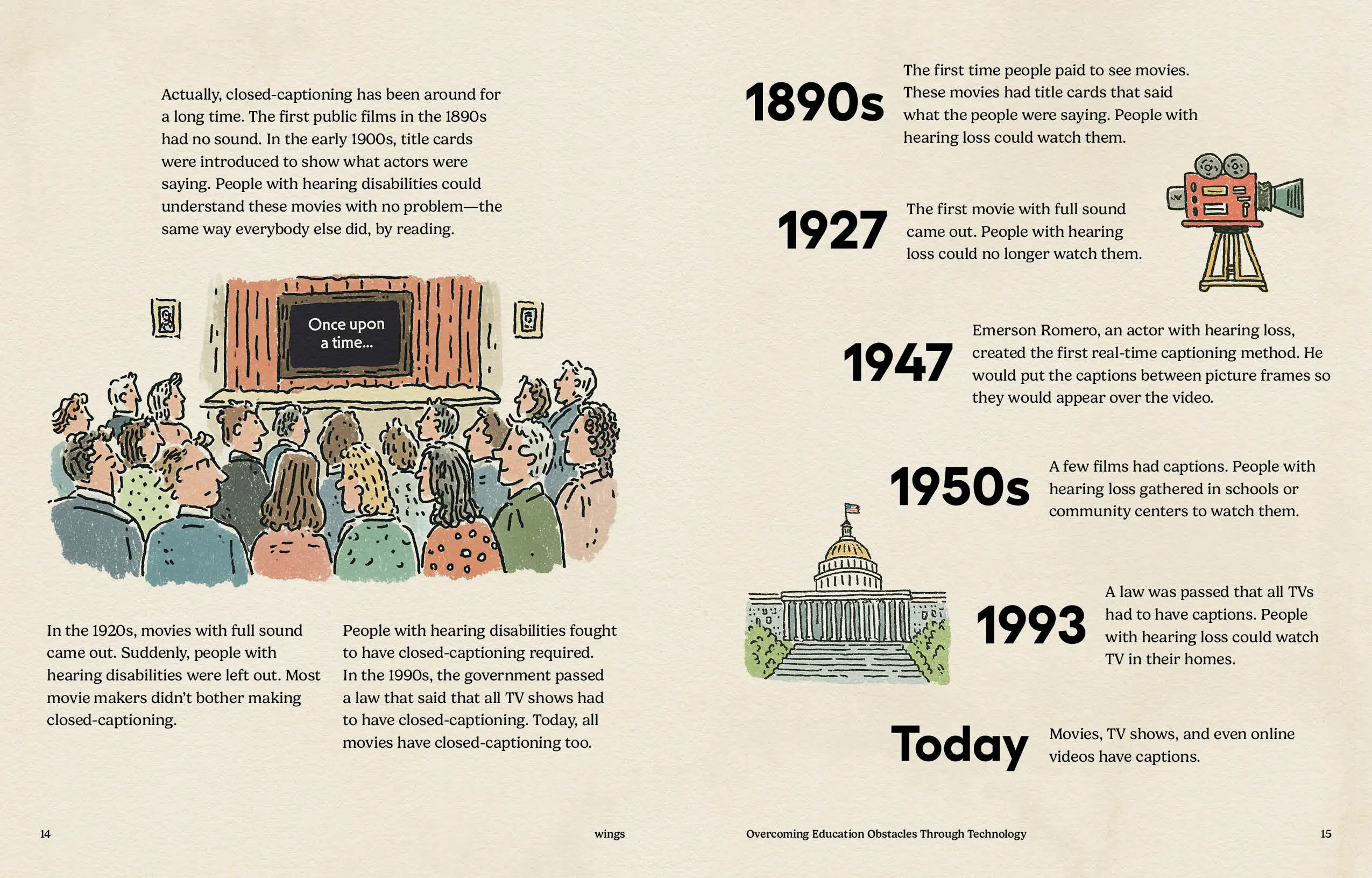 Imagine Learning Wings magazine spread