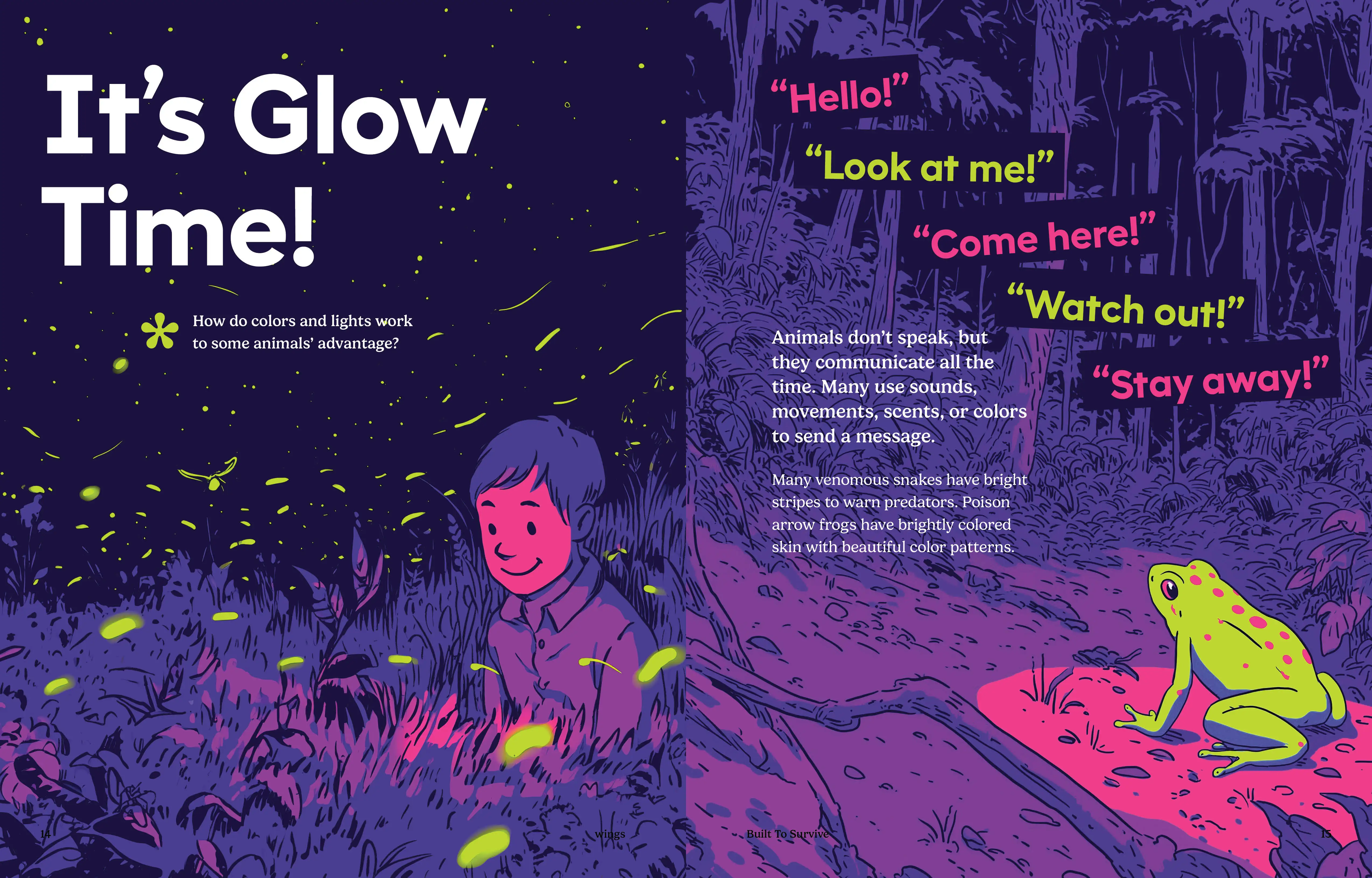 Imagine Learning Wings magazine spread