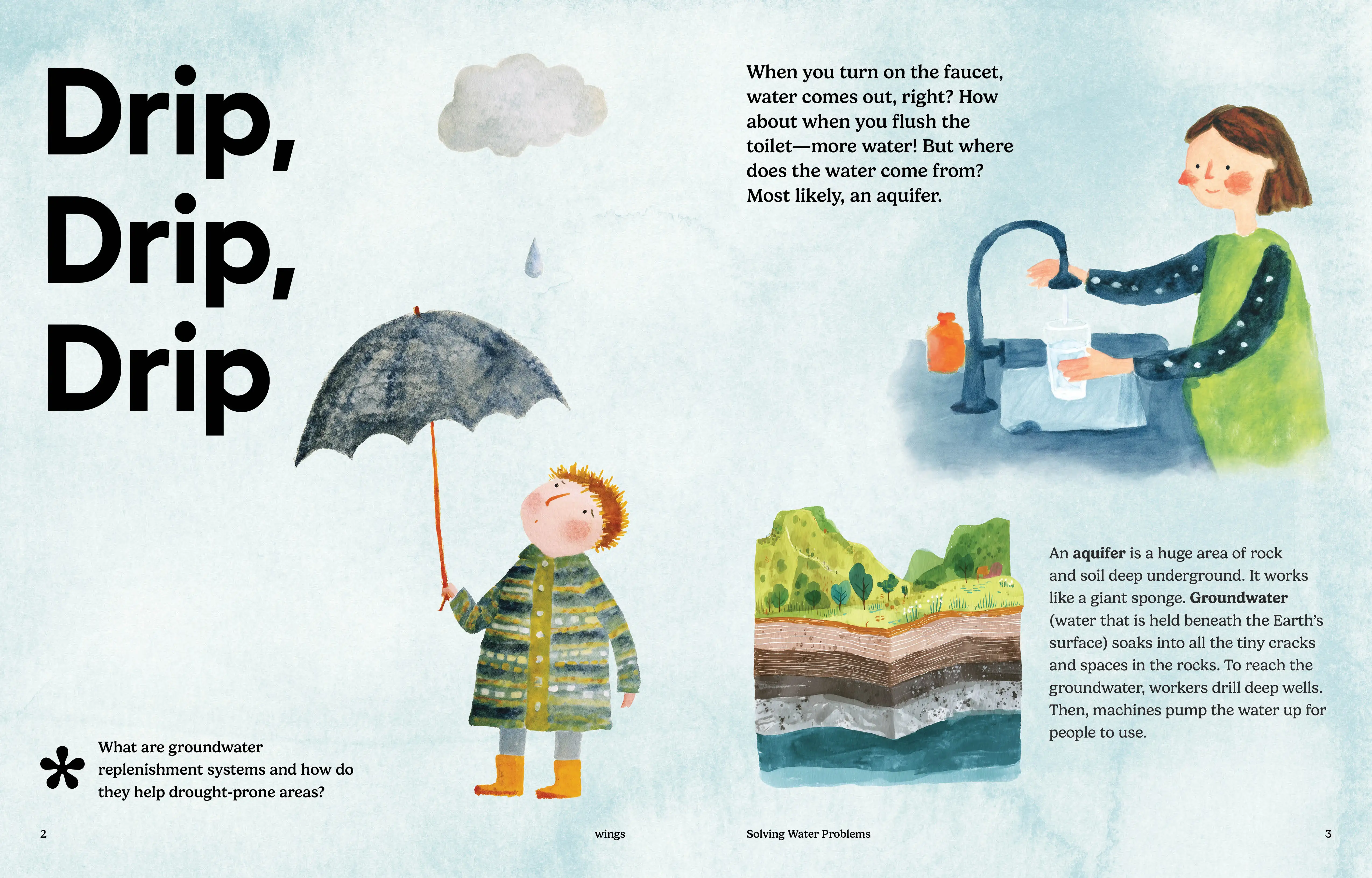 Imagine Learning Wings magazine spread