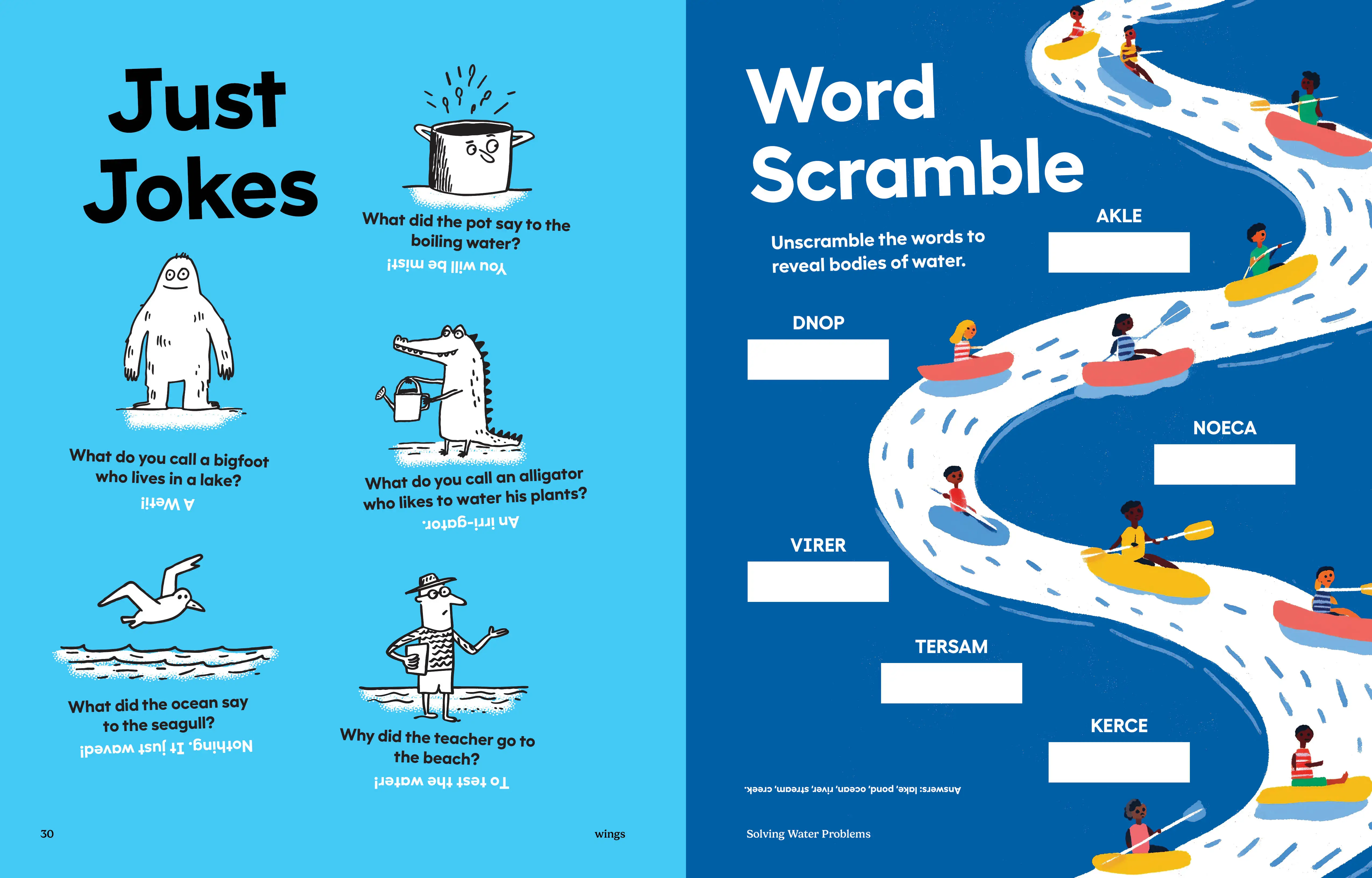 Imagine Learning Wings magazine spread