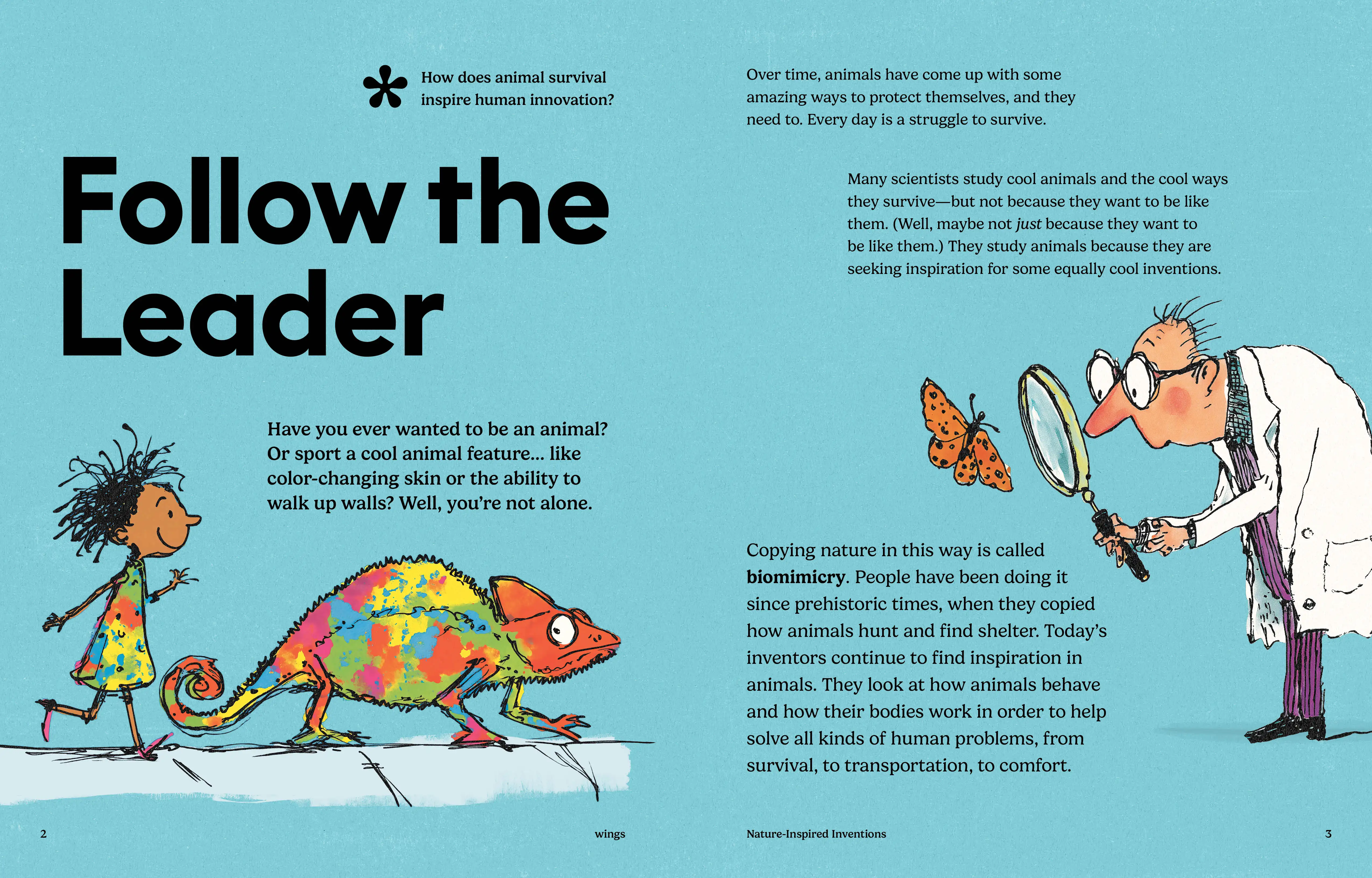 Imagine Learning Wings magazine spread