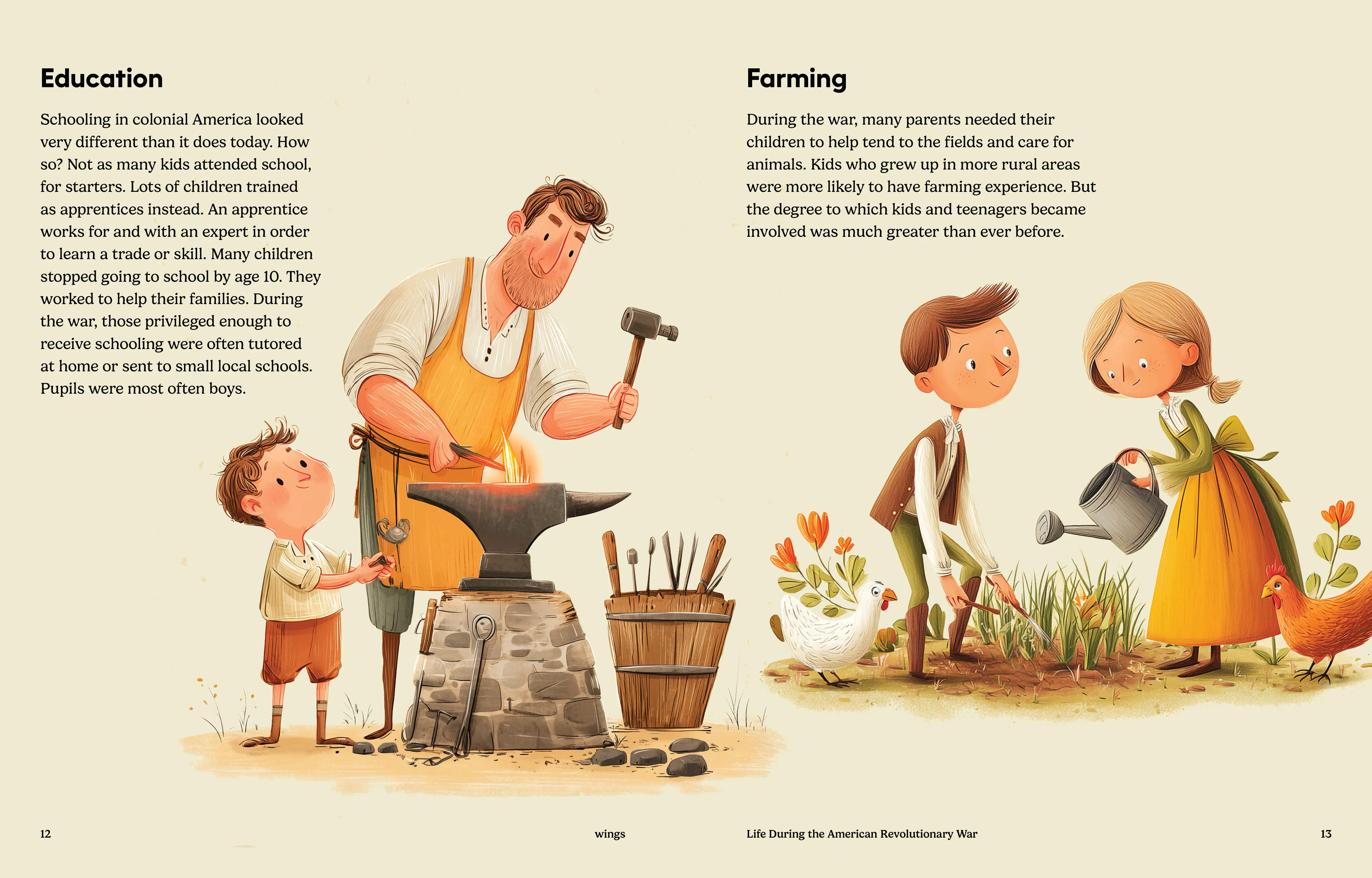 Imagine Learning Wings magazine spread