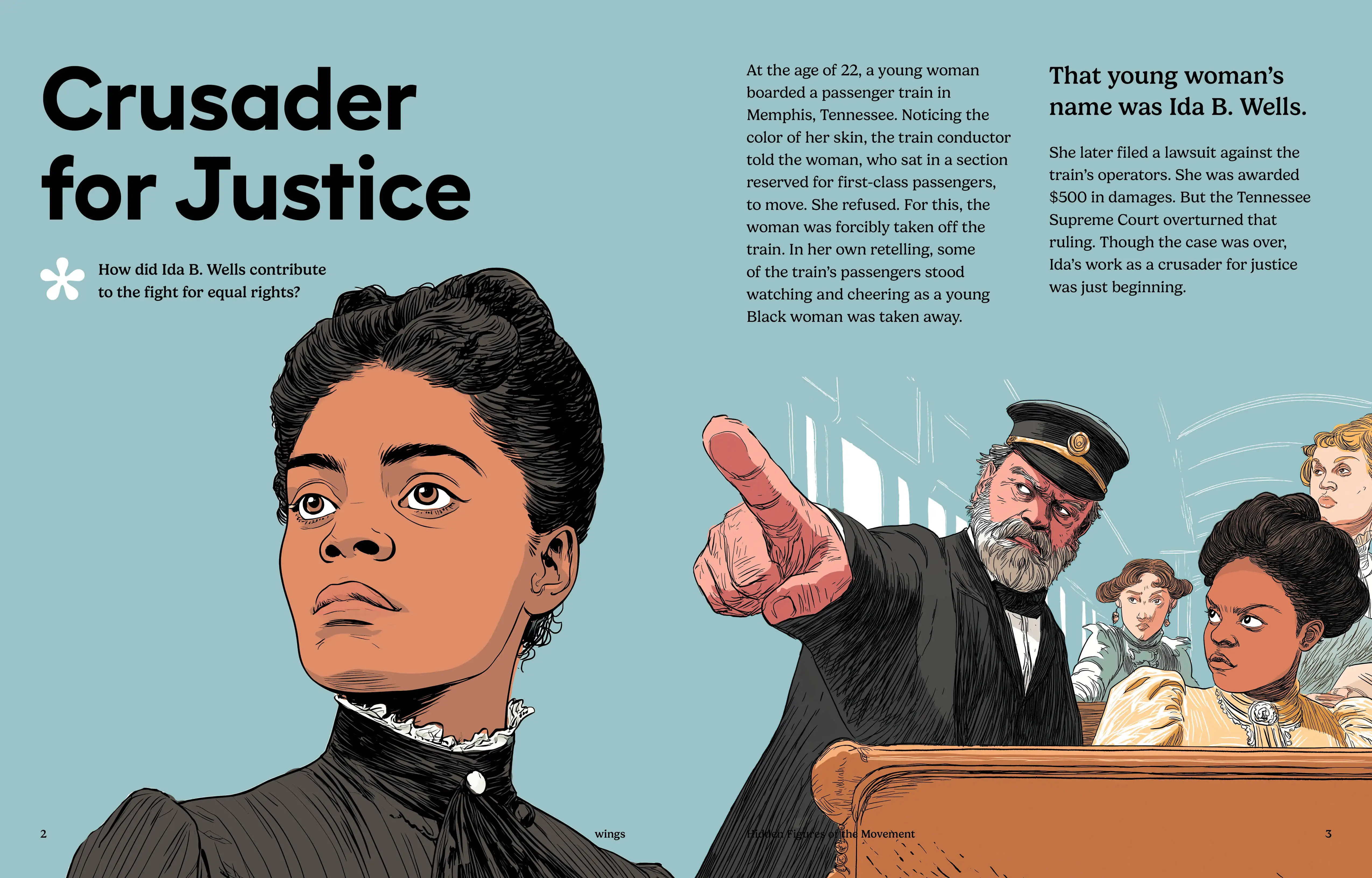 Imagine Learning Wings magazine spread