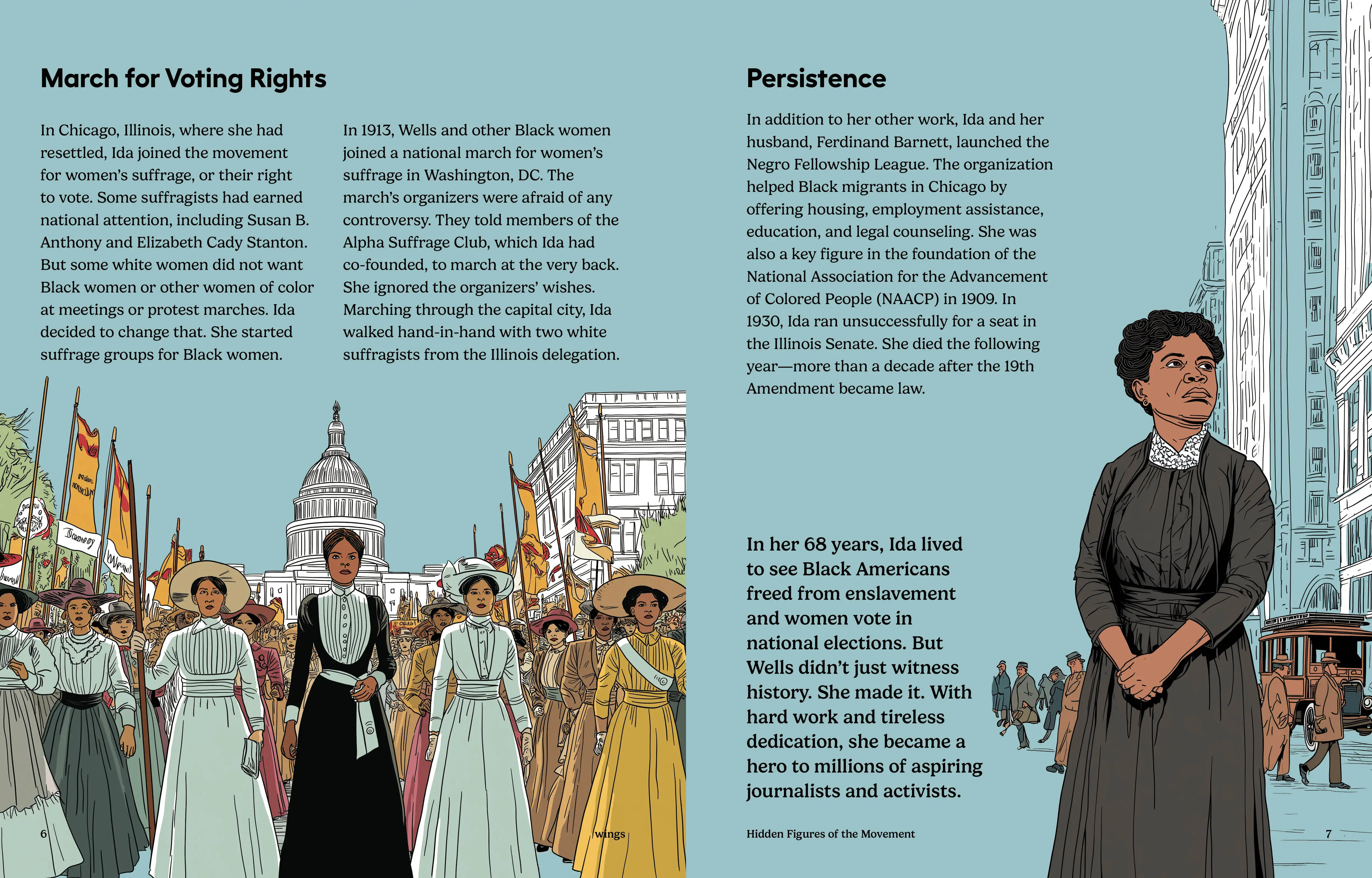 Imagine Learning Wings magazine spread