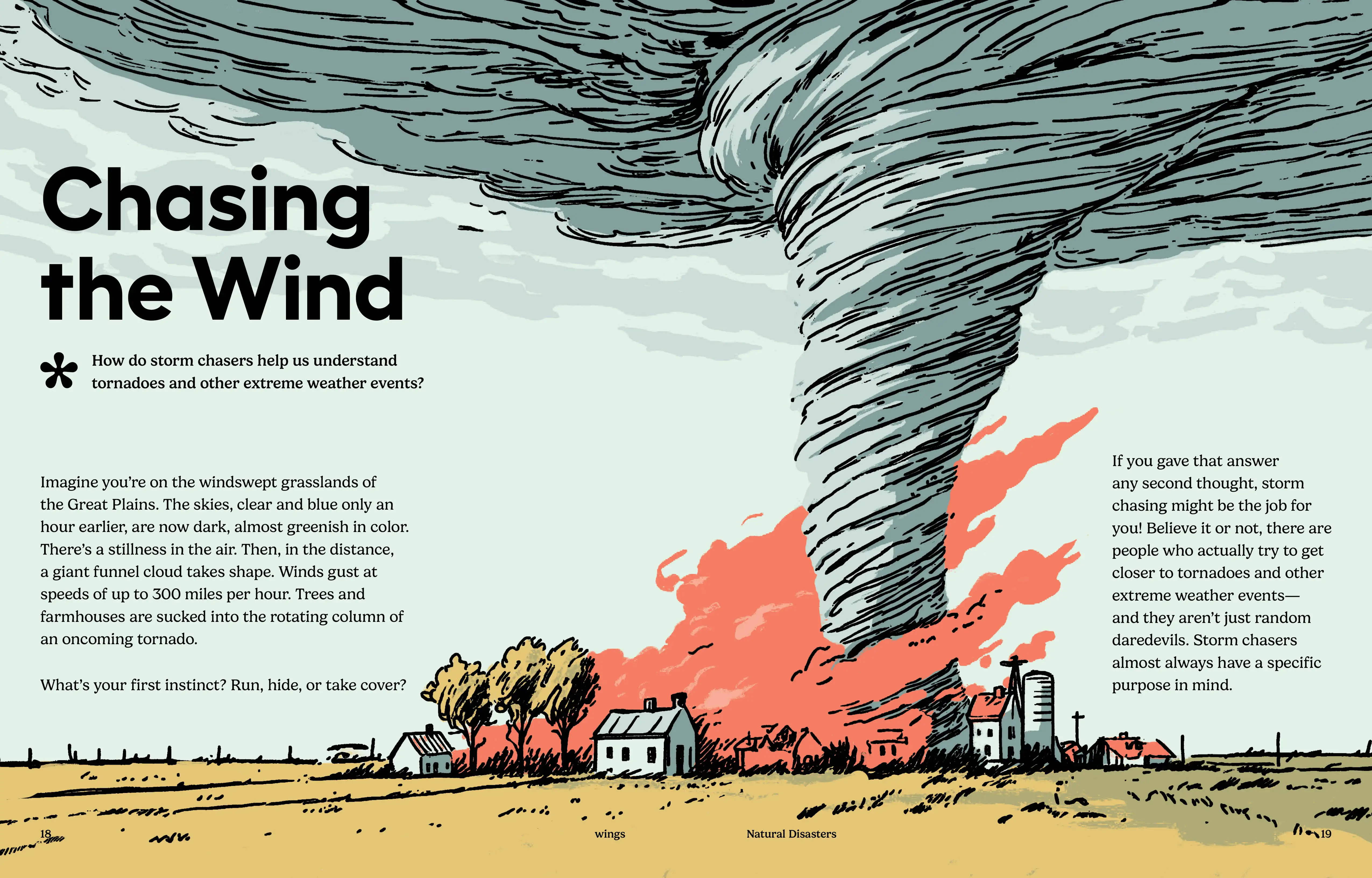 Imagine Learning Wings magazine spread