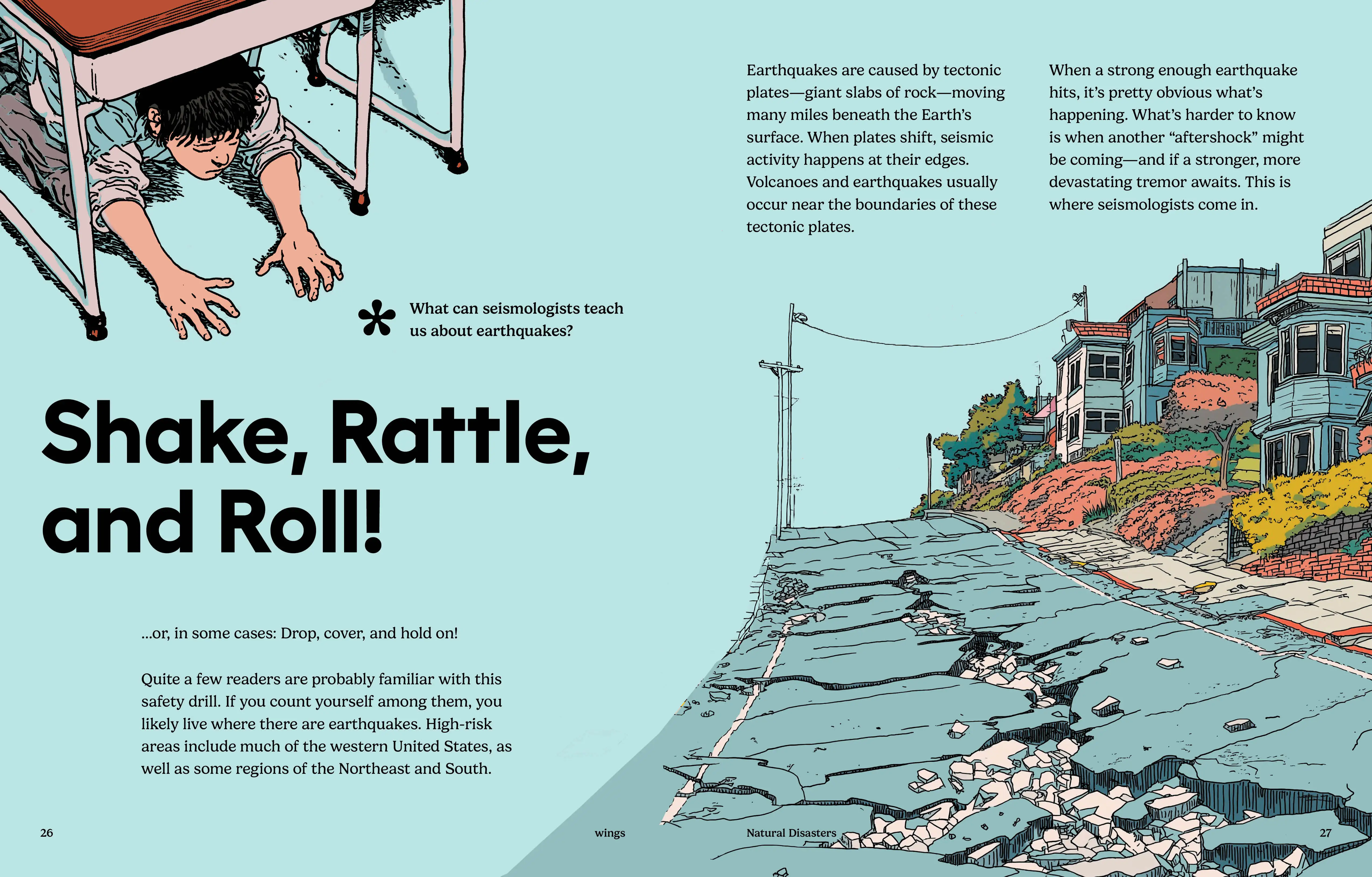 Imagine Learning Wings magazine spread